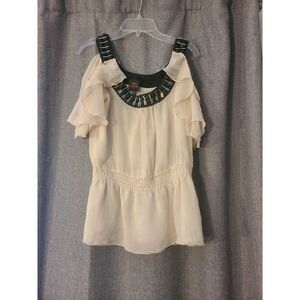 Embellished Y2K Bebe Blouse XS